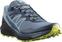 Trailová běžecká obuv Salomon Sense Ride 4 Copen Blue/Black/Evening Primrose 44 2/3 Trailová běžecká obuv