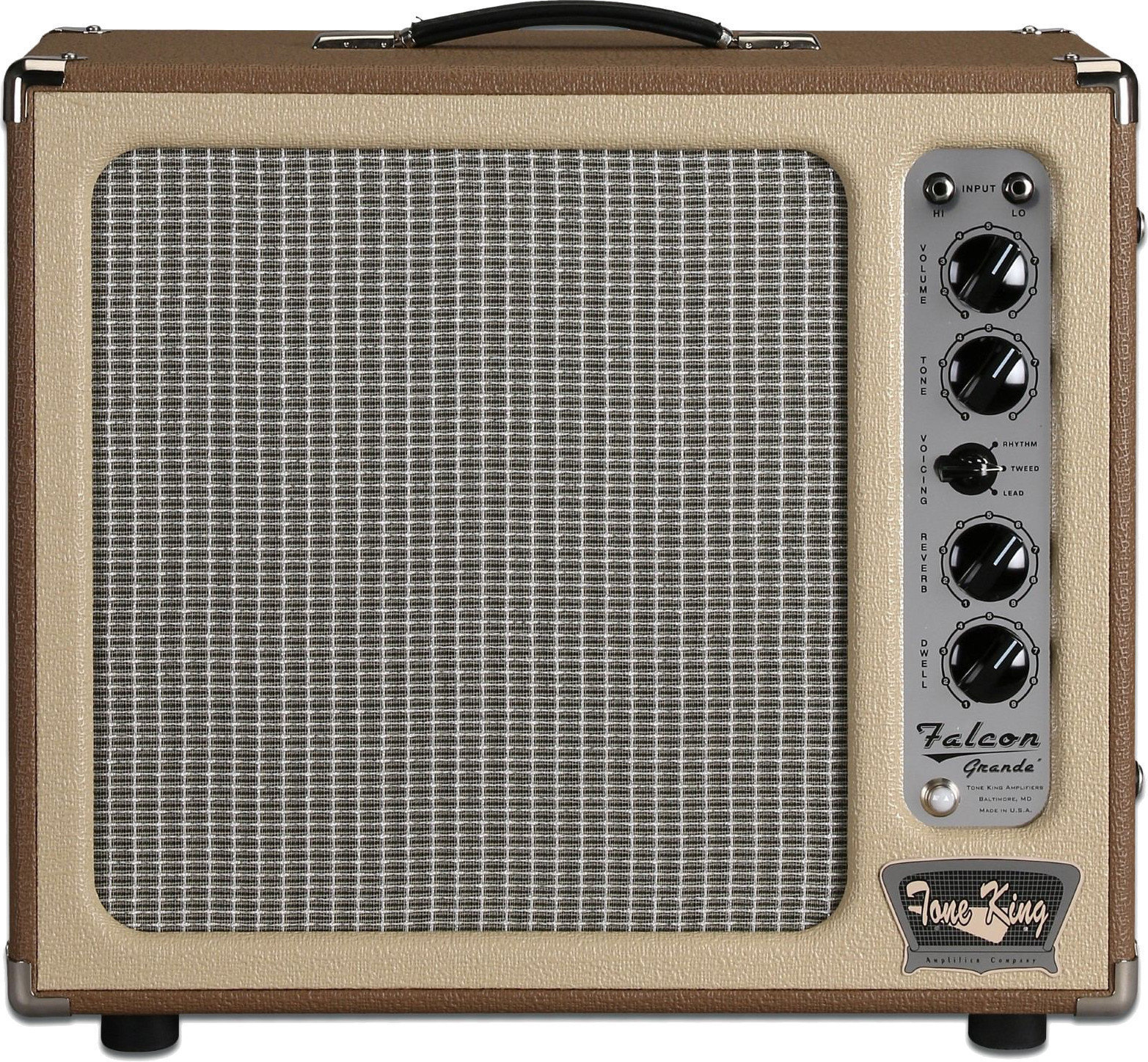 Amplificador combo a válvulas para guitarra Tone King Falcon Grande Brown/Beige