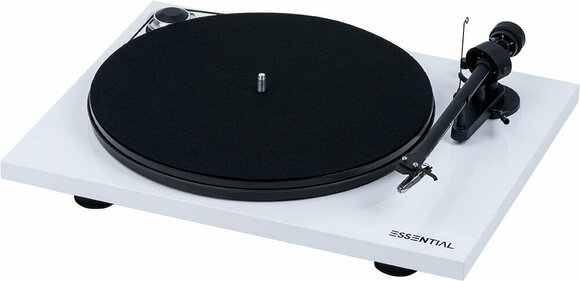 Turntable Pro-Ject Essential III Phono + OM 10 High Gloss White - 1
