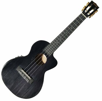 Tenorové ukulele Mahalo Electric-Acoustic Hano Tenor Ukulele Cutaway Trans Black - 1