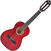Kwart klassieke gitaar voor kinderen Valencia VC201 1/4 Trans Wine Red
