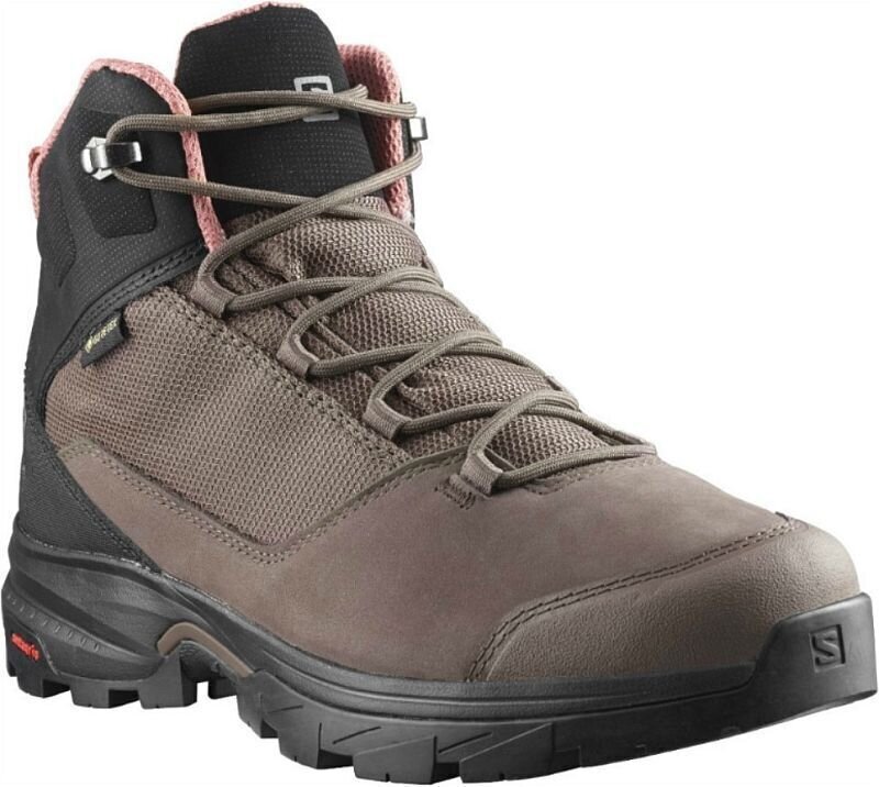 Dámske outdoorové topánky Salomon Outward GTX W Peppercorn/Black/Brick Dust 36 Dámske outdoorové topánky
