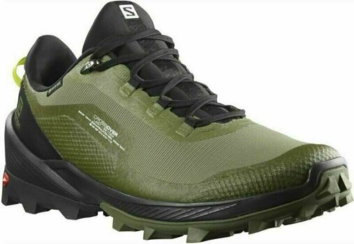 Moški pohodni čevlji Salomon Cross Over GTX Deep Lichen Green/Black/Evening Primrose 44 2/3 Moški pohodni čevlji - 1