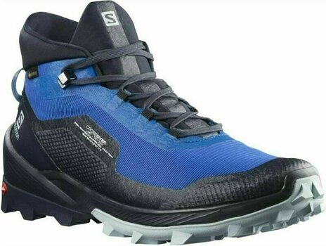 Mens Outdoor Shoes Salomon Cross Over Chukka GTX Turkish Sea/Night Sky/Pearl Blue 44 2/3 Mens Outdoor Shoes - 1