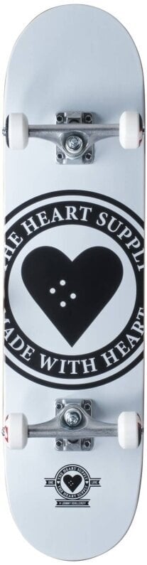 Skejtbord Heart Supply Logo Badge/White Skejtbord