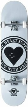Skateboard Heart Supply Logo Badge/White Skateboard (Neuwertig) - 1