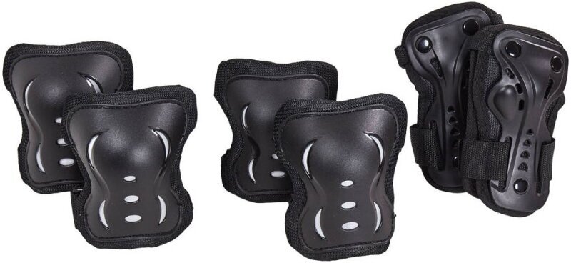 Inline and Cycling Protectors HangUp Scooters Kids Skate Pads Black L