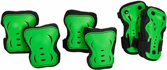 Inline and Cycling Protectors HangUp Scooters Kids Skate Pads Green L - 1