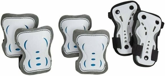 Inline and Cycling Protectors HangUp Scooters Kids Skate Pads White M - 1