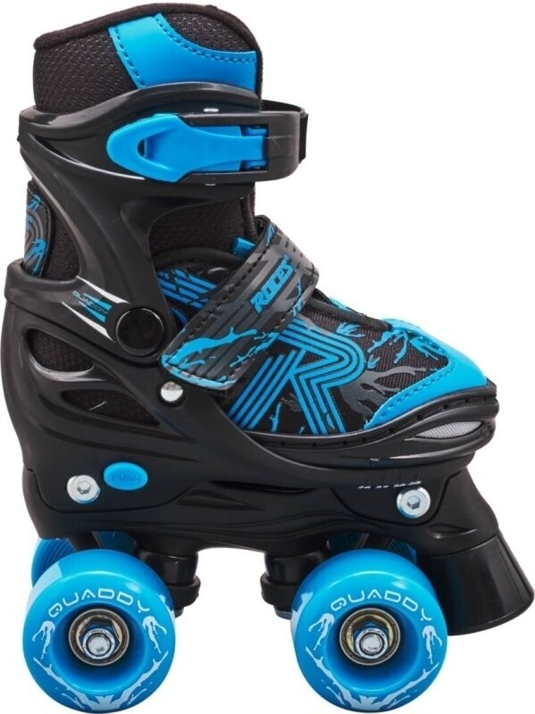 Double Row Roller Skates Roces Quaddy 3.0 Black/Astro Blue 34-37 Double Row Roller Skates
