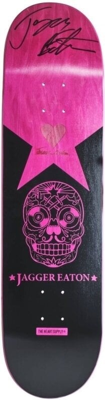 Pièce de rechange pour skateboard Heart Supply Jagger Eaton Signature Skateboard Deck Pink 31,8"