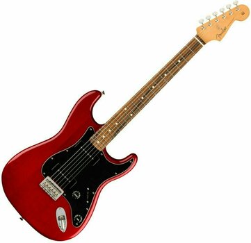 Elektromos gitár Fender Noventa Stratocaster PF Crimson Red Transparent - 1