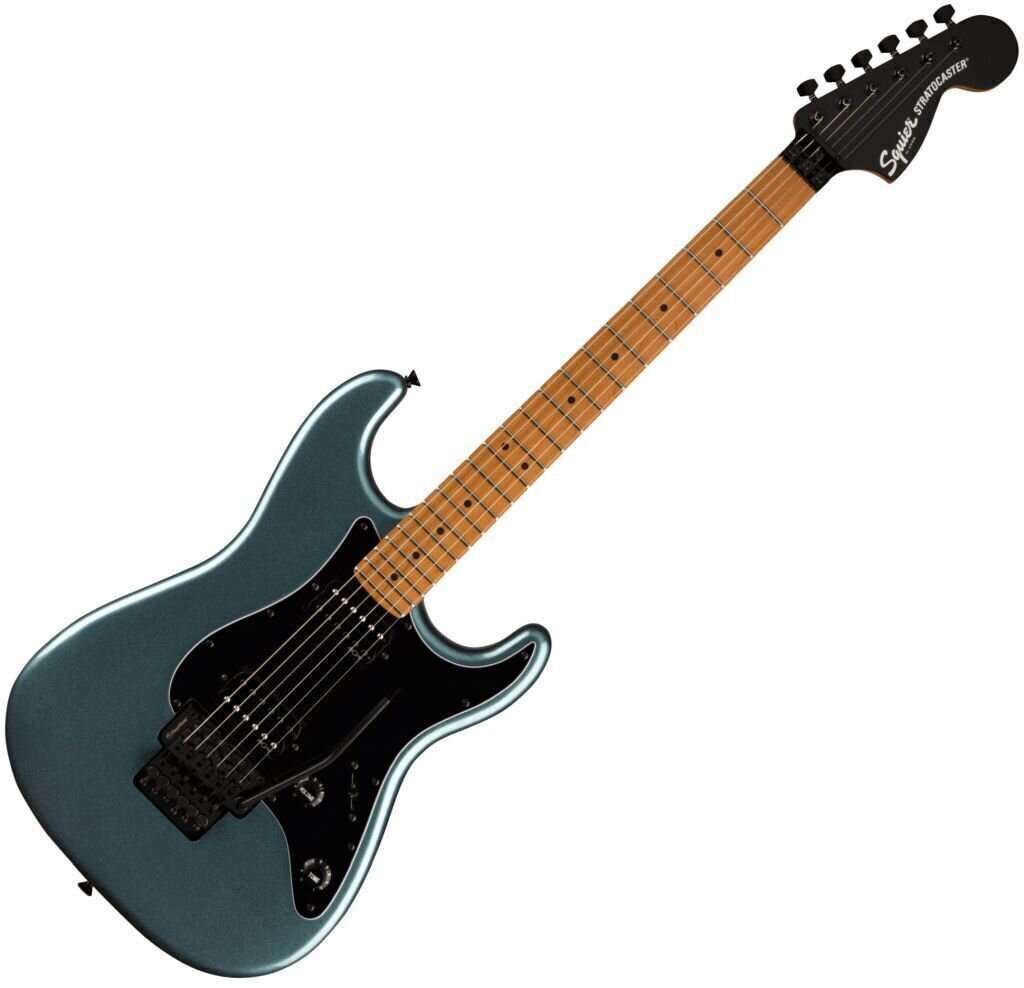 Chitarra Elettrica Fender Squier Contemporary Stratocaster HH FR Roasted MN Gunmetal Metallic
