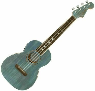 Tenori-ukulele Fender Dhani Harrison Uke WN Tenori-ukulele Turquoise - 1