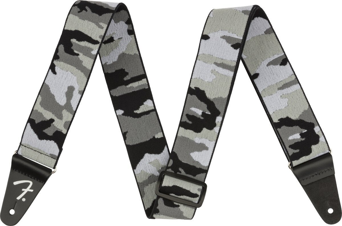 Textile guitar strap Fender WeighLess 2'' Gray Camo Strap