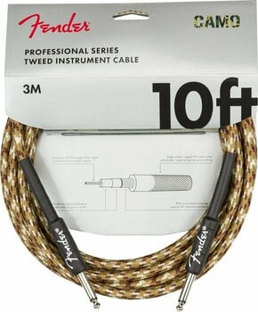 Instrument Cable Fender Professional Series Brown-Yellow 3 m Straight - Straight - 1