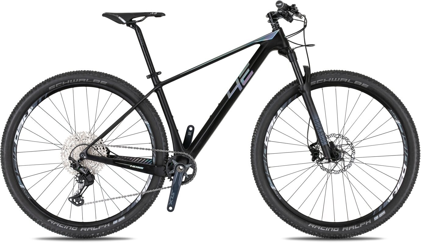 Hardtail-cykel 4Ever Inexxis Team Shimano XT RD-M8100 1x12 Carbon/Hologram L