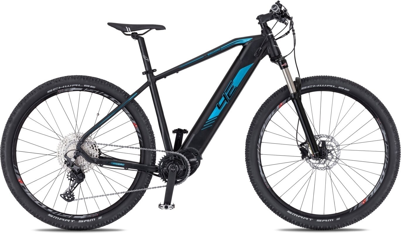 Mountain bicicletta elettrica 4Ever Esword Sport Shimano Deore RD-M5120 1x10 Grey/Metallic Blue M