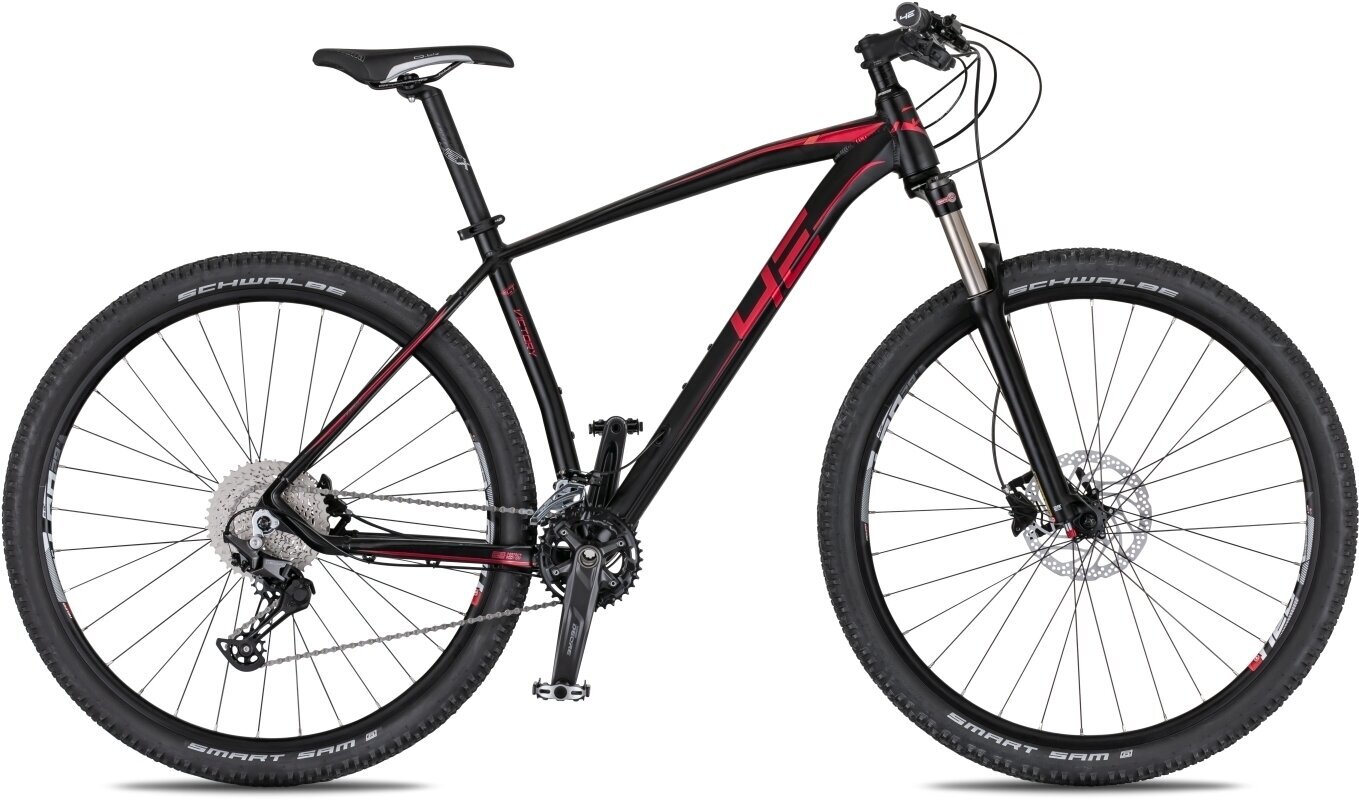 Hardtail Bike 4Ever Victory 1 Shimano Deore RD-M5120 2x10 Black-Metallic Red 21"