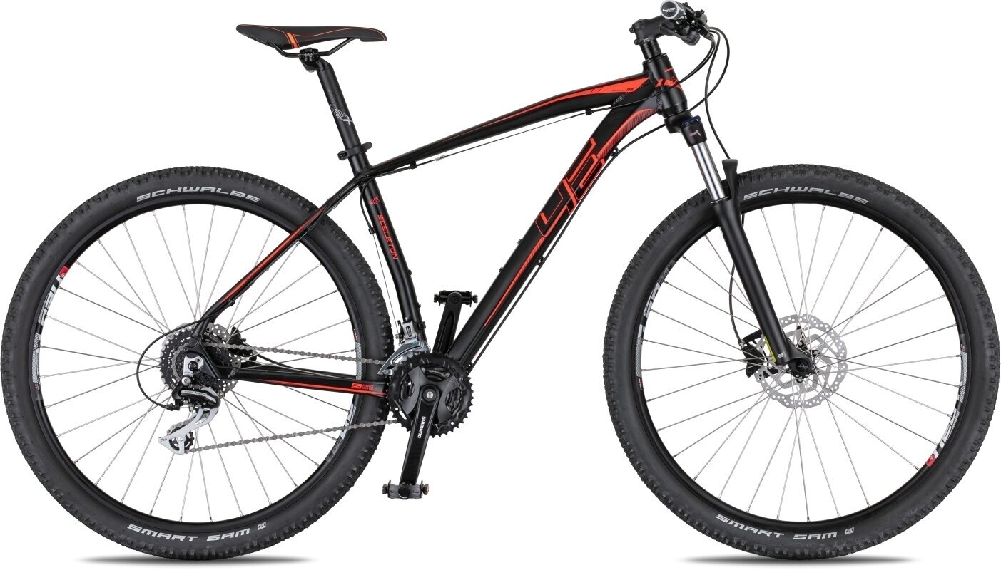 Hardtail-cykel 4Ever Sceleton 1 Sort-Red 19" Hardtail-cykel