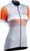 Pyöräilypaita Northwave Womens Origin Jersey Short Sleeve Pelipaita Ice/Orange XS