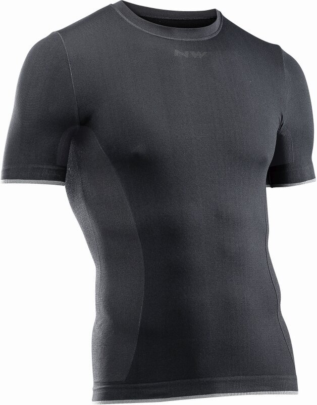 Odzież kolarska / koszulka Northwave Surface Baselayer Short Sleeve Black 3XL