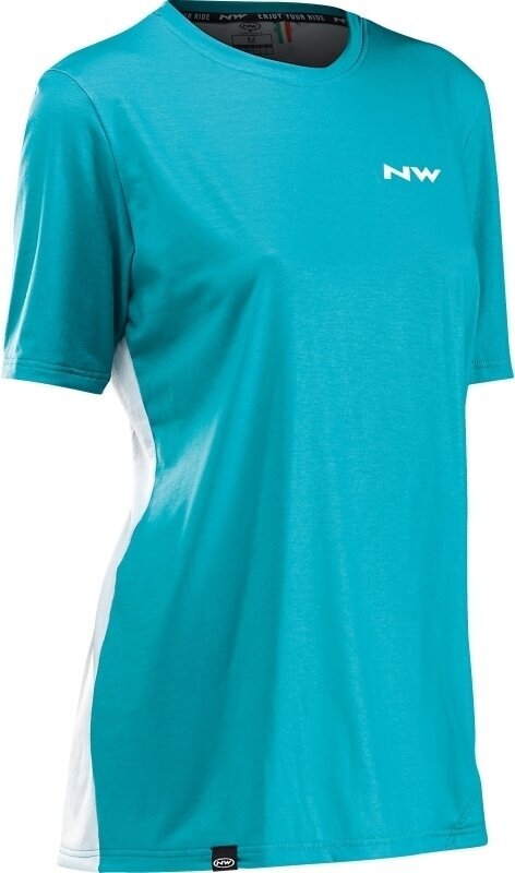 Odzież kolarska / koszulka Northwave Womens Xtrail Jersey Short Sleeve Golf Ice/Green L