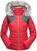 Skijaška jakna Spyder Falline Real Fur Hibiscus/Black L