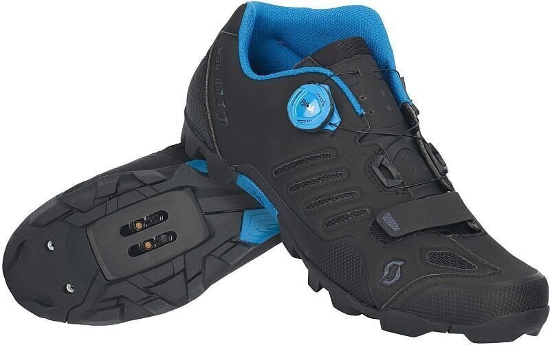 Мъжки обувки за колоездене Scott MTB Shr-Alp Matt Black/Atlantic Blue 40 Мъжки обувки за колоездене