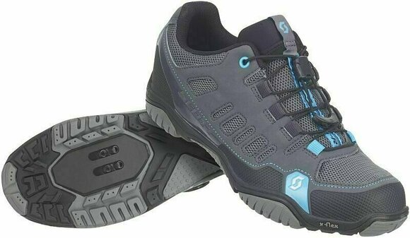 Дамски обувки за колоездене Scott Sport Crus-r Anthracite/Neon Blue 39 Дамски обувки за колоездене - 1