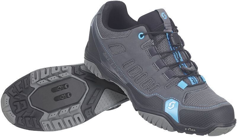 Дамски обувки за колоездене Scott Sport Crus-r Anthracite/Neon Blue 42 Дамски обувки за колоездене