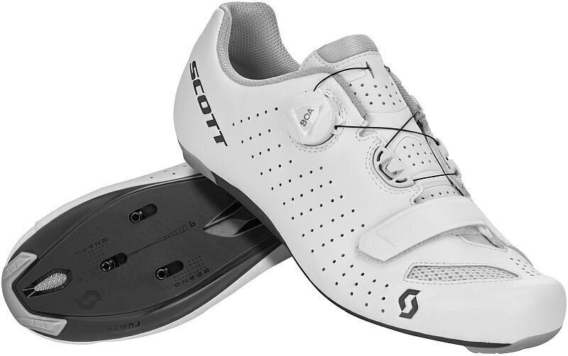 Chaussures de cyclisme pour hommes Scott Road Comp BOA White/Black 41 Chaussures de cyclisme pour hommes