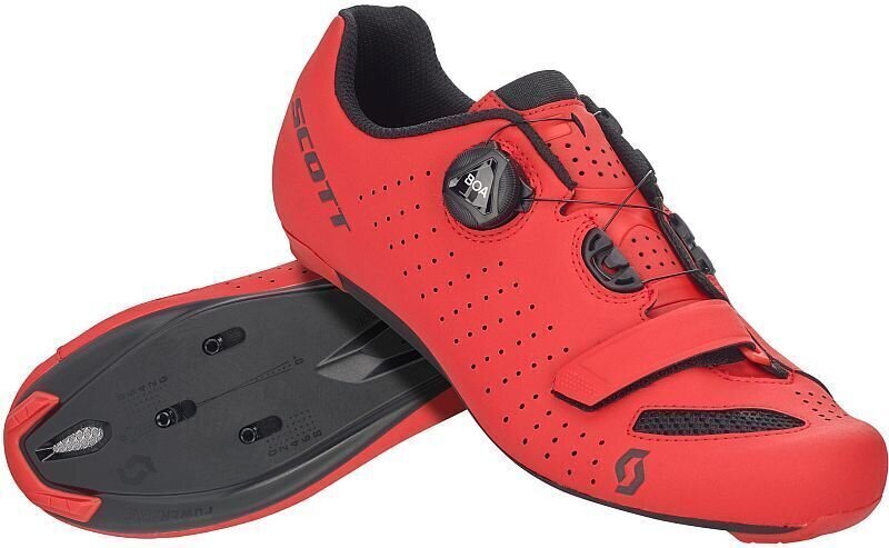 Chaussures de cyclisme pour hommes Scott Road Comp BOA Matt Red/Black 40 Chaussures de cyclisme pour hommes