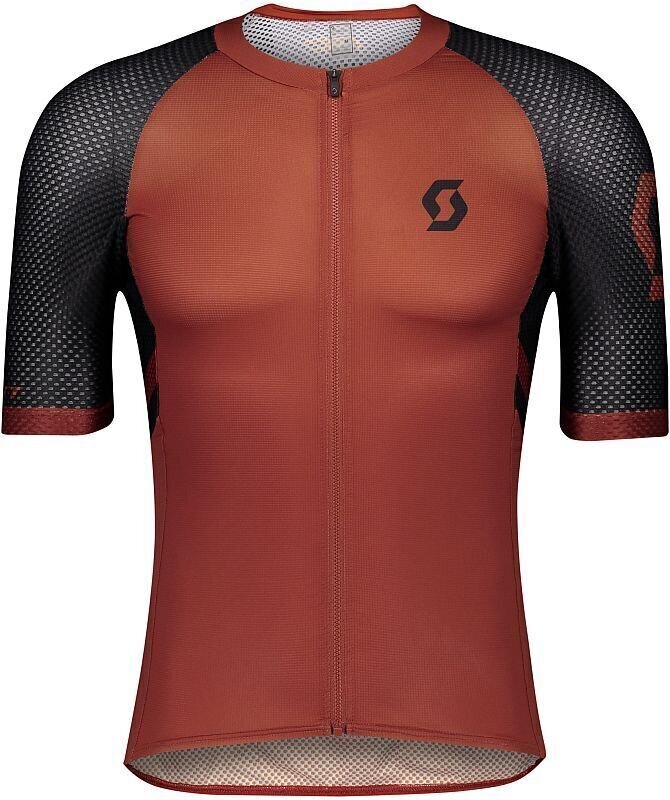 Fietsshirt Scott RC Premium Climber Jersey Rust Red/Black 2XL