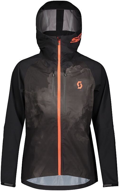 Kerékpár kabát, mellény Scott Trail Storm Black/Orange Pumpkin S Kabát