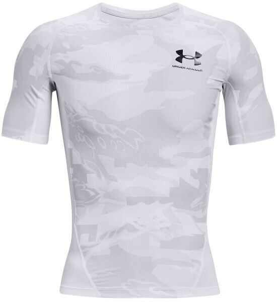 Träning T-shirt Under Armour UA HG Isochill White/Black M Träning T-shirt
