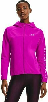 Fitness sweat à capuche Under Armour Woven Hooded Jacket Meteor Pink/White S Fitness sweat à capuche - 1