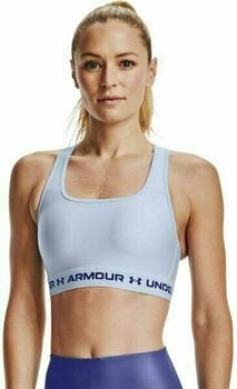 Fitness Underwear Under Armour Women's Armour Mid Crossback Sports Bra Isotope Blue/Regal XS Fitness Underwear - 1
