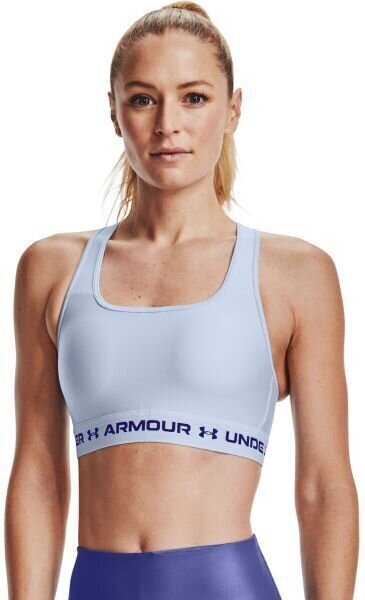 Fitness-undertøj Under Armour Women's Armour Mid Crossback Sports Bra Isotope Blue/Regal 2XL Fitness-undertøj