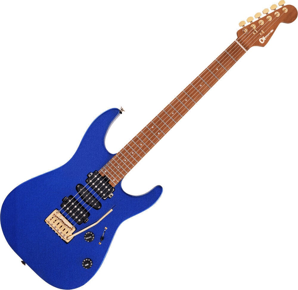 Guitare électrique Charvel Pro-Mod DK24 HSH 2PT Caramelized MN Mystic Blue