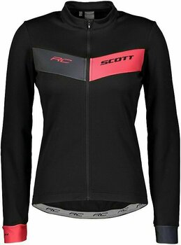 Cykeltröja Scott Women's RC Warm L/SL Black/Azalea Pink XS - 1