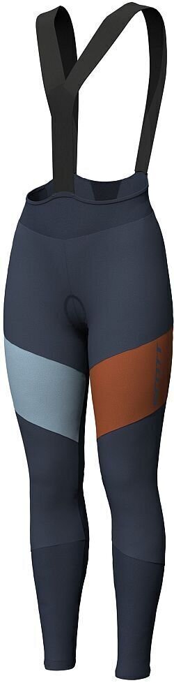 Pantaloncini e pantaloni da ciclismo Scott Warm WB +++ Blue Nights/Brown Clay XS Pantaloncini e pantaloni da ciclismo