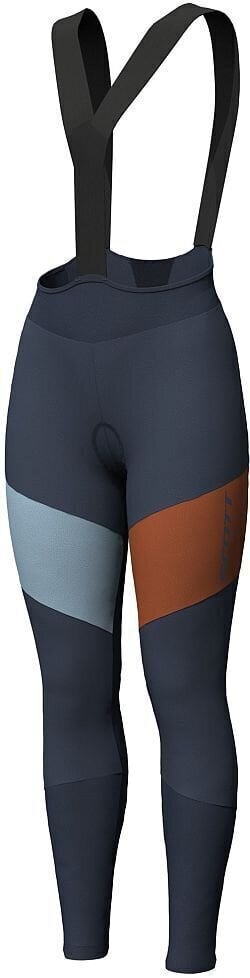 Calções e calças de ciclismo Scott Warm WB +++ Blue Nights/Brown Clay M Calções e calças de ciclismo