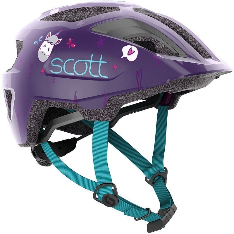 Capacete de ciclismo para crianças Scott Spunto Kid Deep Purple/Blue Capacete de ciclismo para crianças