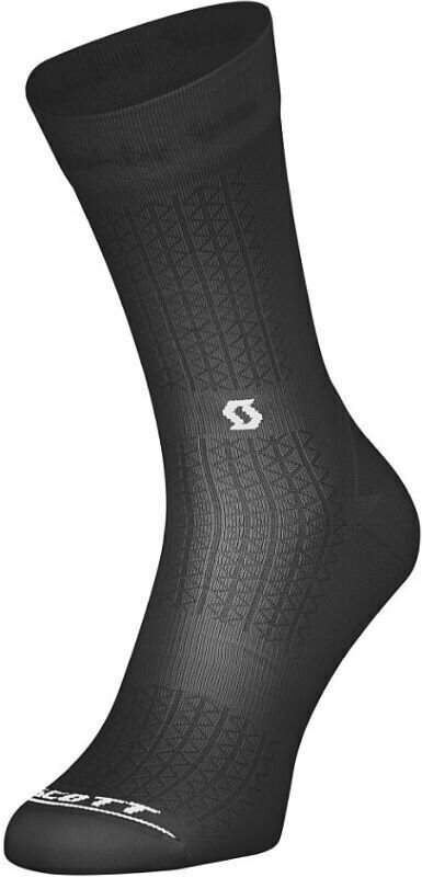 Biciklistički čarape Scott Performance Crew Black/White 42-44 Biciklistički čarape