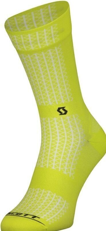 Cycling Socks Scott Performance Crew Yellow/Black 39-41 Cycling Socks