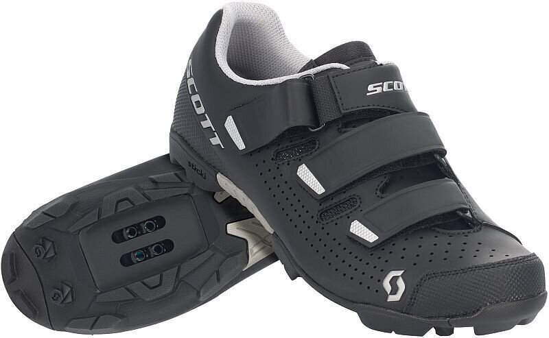 Ženski kolesarski čevlji Scott MTB Comp Black/Silver 36 Ženski kolesarski čevlji