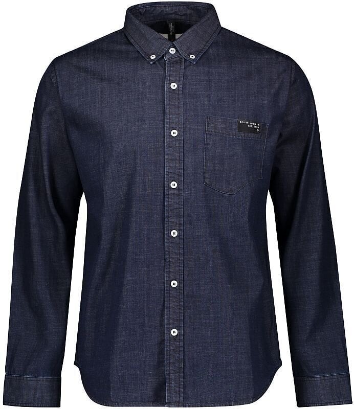 Outdoor T-Shirt Scott 10 Casual L/SL Denim Blue M Hemd