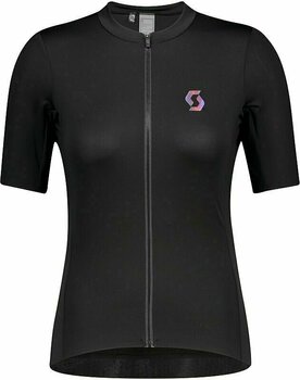 Cyklodres/ tričko Scott Women's RC Contessa Signature S/SL Dres Black/Nitro Purple XS - 1