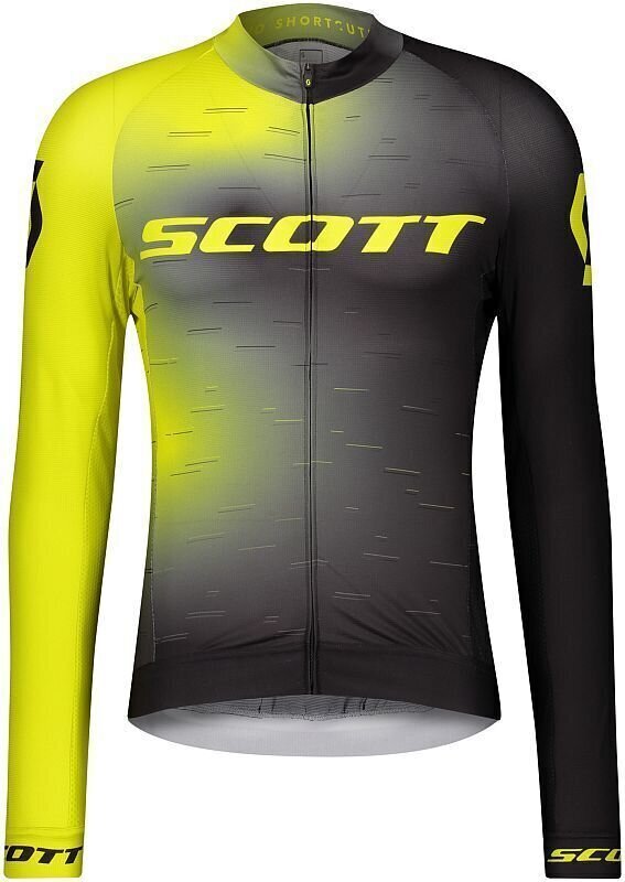 Fietsshirt Scott Pro Jersey Sulphur Yellow/Black S